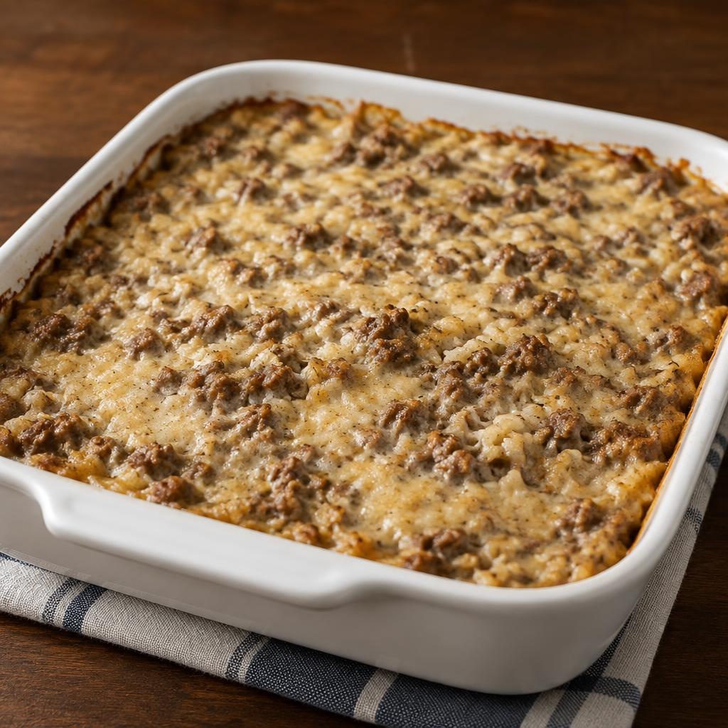 Entree: United States – Minnesota – Hamburger Hotdish recipe