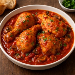 Pollo alla Cacciatora (Chicken Cacciatore) (Hunter-style chicken (b... recipe