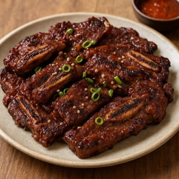 갈비구이 ➤ Galbi-gui (Grilled marinated short ribs) recipe