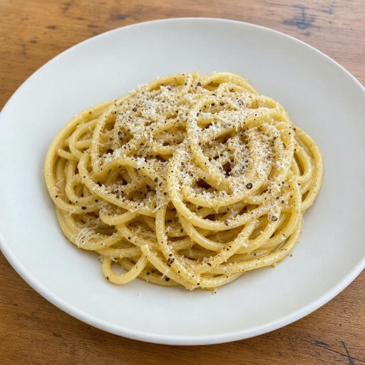 Bucatini cacio e pepe recipe