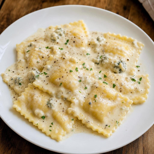 Ravioli ai quattro formaggi recipe